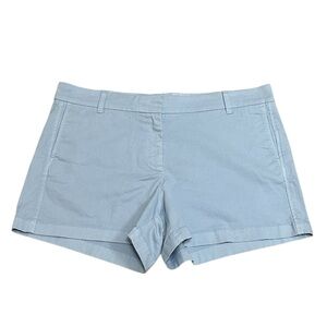 J Crew 4” Stretch Chino Shorts NEW Light Blue Size 14 Style H5806
